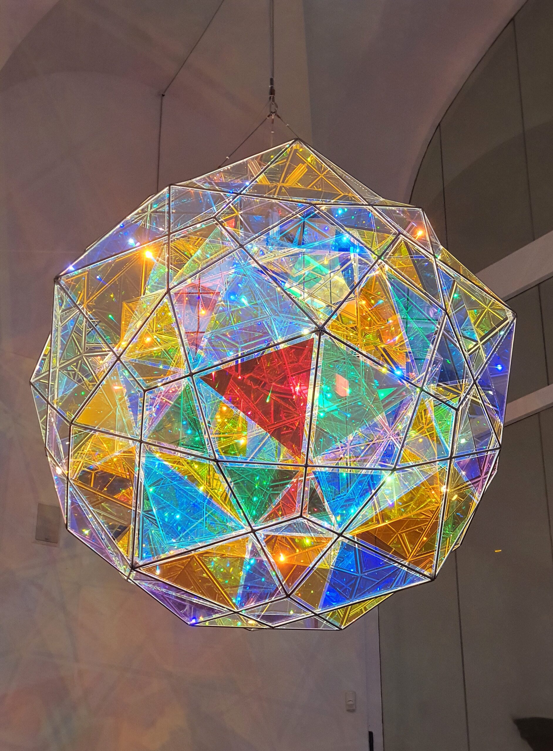 Firefly double-polyhedron sphere experiment 